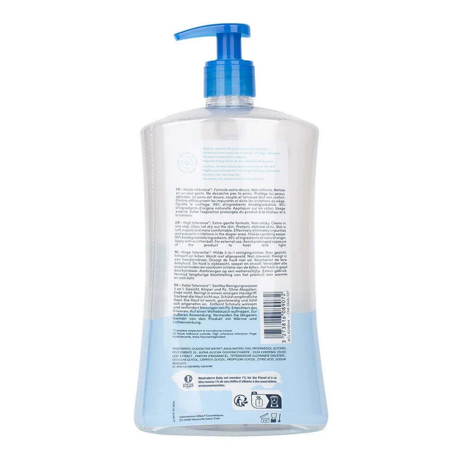 Neutraderm Baby Eau Nettoyante Douceur 3 En 1 Peaux Sensibles 1л: ціни та характеристики
