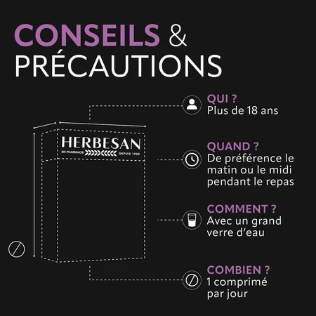 Herbesan Vision Santé Des Yeux 60 Comprimés: ціни та характеристики