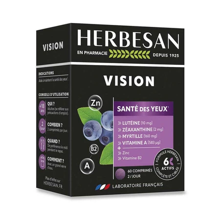 Herbesan Vision Santé Des Yeux 60 Comprimés: ціни та характеристики