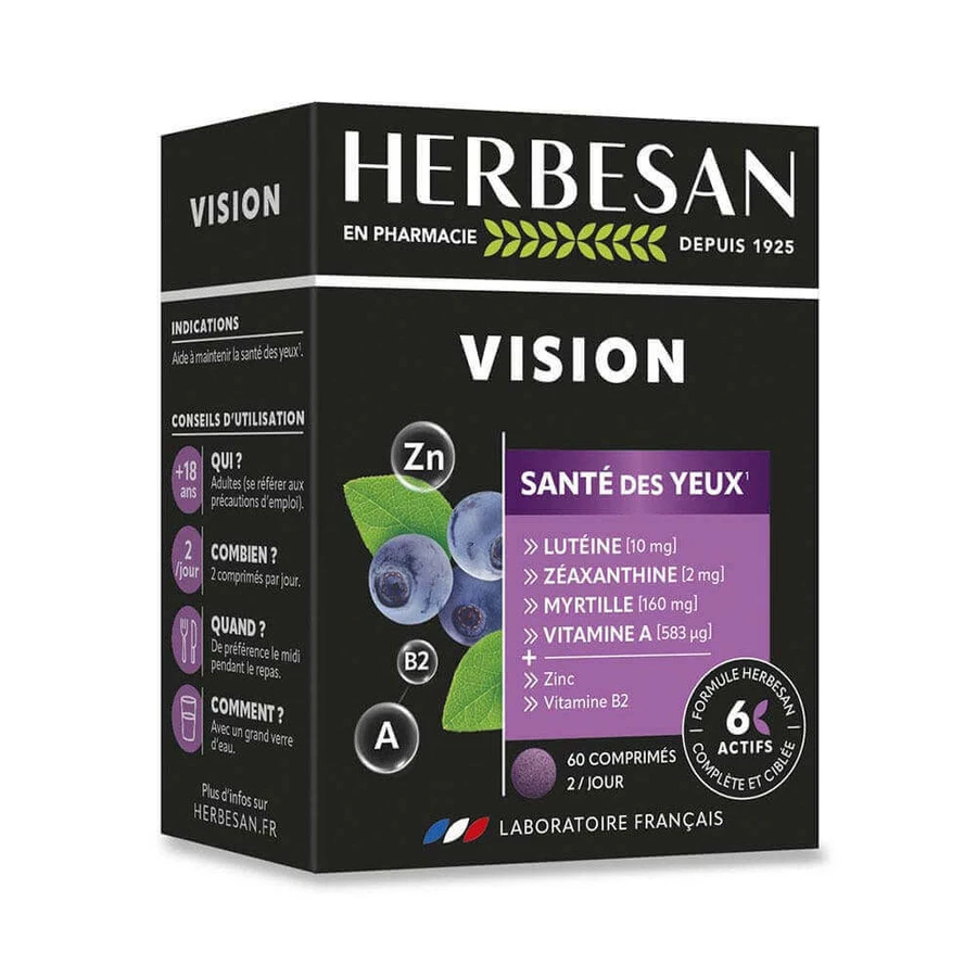 Herbesan Vision Santé Des Yeux 60 Comprimés: ціни та характеристики