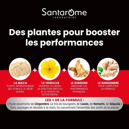Santarome Maca 1500 Tribulus Tonus Sexuel 30 Comprimés: ціни та характеристики