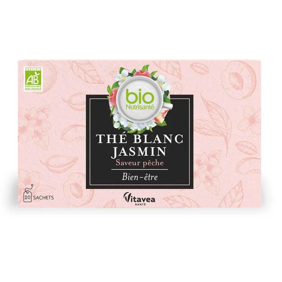Vitavea Santé BioNutrisanté Thé Blanc Jasmin Saveur Pêche 20 саше: цены и характеристики