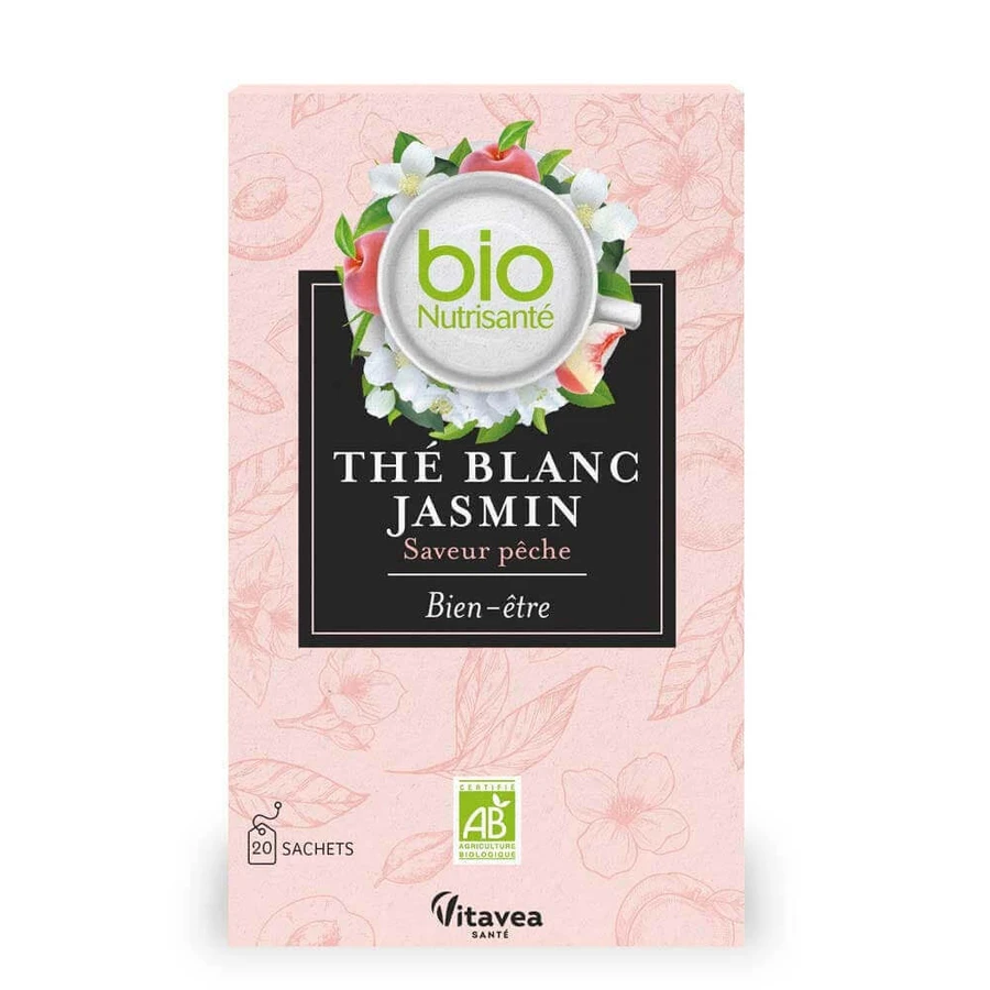 Vitavea Santé BioNutrisanté Thé Blanc Jasmin Saveur Pêche 20 саше: цены и характеристики