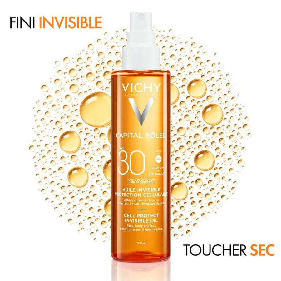 Vichy Capital Soleil Huile Invisible Protection Cellulaire SPF30 200 мл Vichy Capital Soleil Huile Invisible Protection Cellulaire SPF30 200 мл: ціни та характеристики