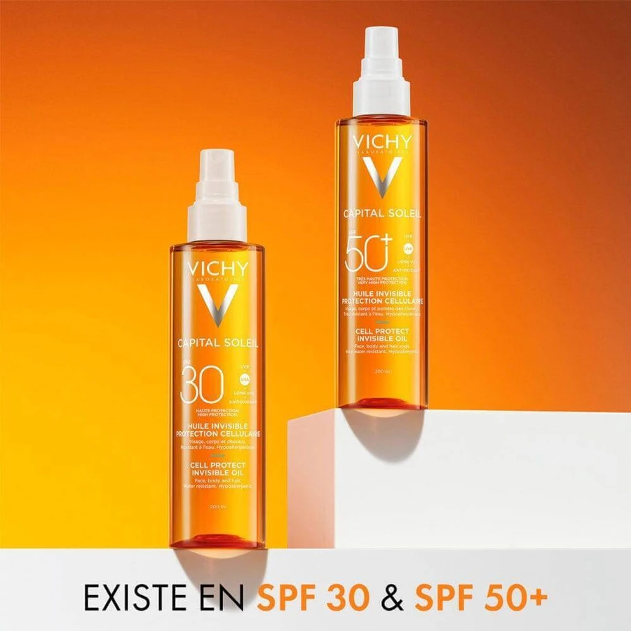 Vichy Capital Soleil Huile Invisible Protection Cellulaire SPF30 200 мл Vichy Capital Soleil Huile Invisible Protection Cellulaire SPF30 200 мл: ціни та характеристики
