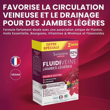 Santarome Fluidiveine Jambes Légères 60 comprimés: цены и характеристики