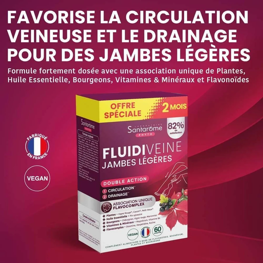 Santarome Fluidiveine Jambes Légères 60 comprimés: цены и характеристики