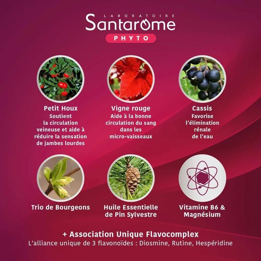 Santarome Fluidiveine Jambes Légères 60 comprimés: цены и характеристики