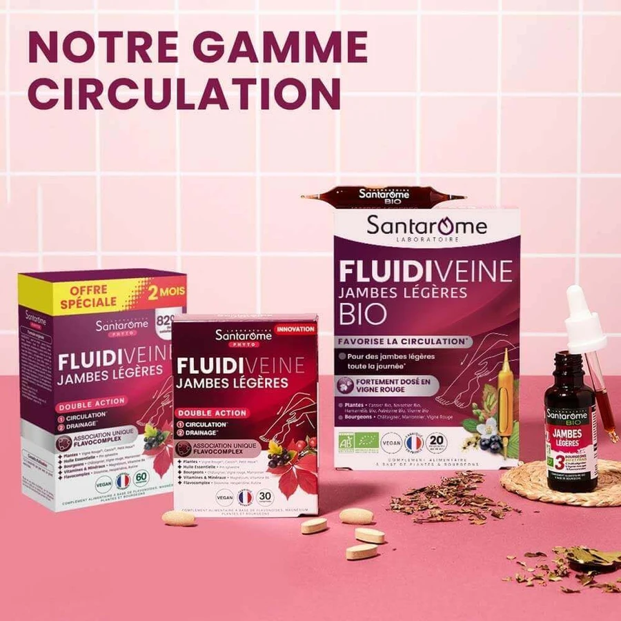Santarome Fluidiveine Jambes Légères 60 comprimés: цены и характеристики