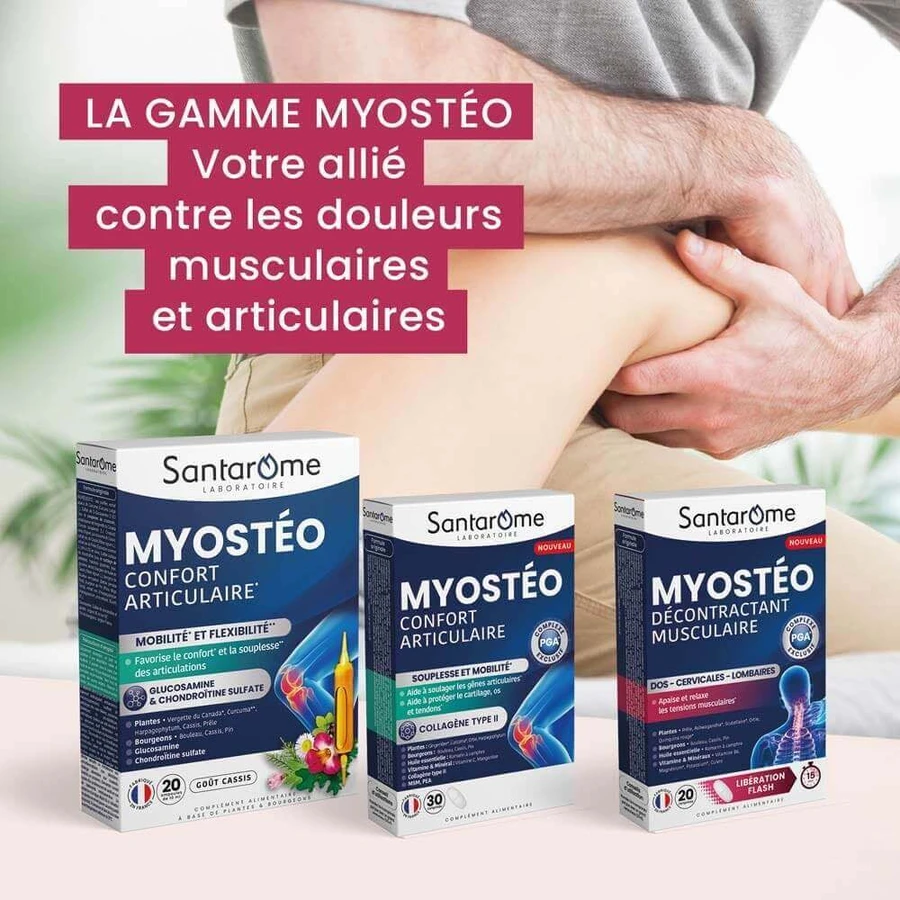 Santarome Myostéo Décontractant Musculaire Libération Flash 15min 20 comprimés: цены и характеристики