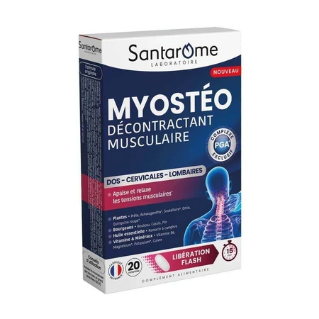 Santarome Myostéo Décontractant Musculaire Libération Flash 15min 20 comprimés: цены и характеристики