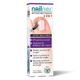 Nailner Лак для ногтей 2 в 1 с кисточкой и эффектом блеска 5 мл