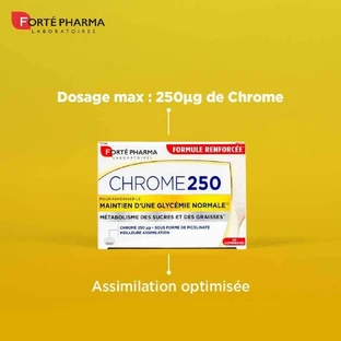 Forté Pharma Chrome 250 Maintien d'une Glycémie Normale 30 таблеток
