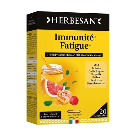 Herbesan Complexe Vitalité Immunité Fatigue 20 ампул: цены и характеристики