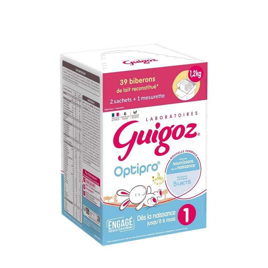 Guigoz Optipro Молочная смесь 1 с рождения до 6 месяцев 2х600г: цены и характеристики