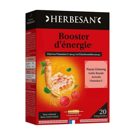 Herbesan Panax Ginseng Meyer Tonus Et Energia 20 флаконів Booster D'Énergie 300 мл: ціни та характеристики
