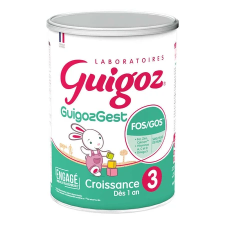 Guigoz Guigozgest Growth 3 Сухе молоко від 1 року 800г: ціни та характеристики
