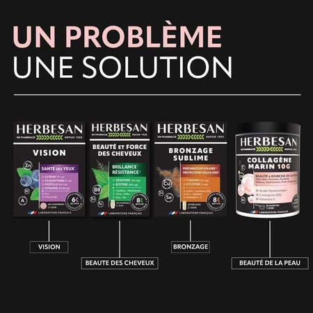 Herbesan Collagène Marin 10g Complexe Anti-Âge 210g: цены и характеристики