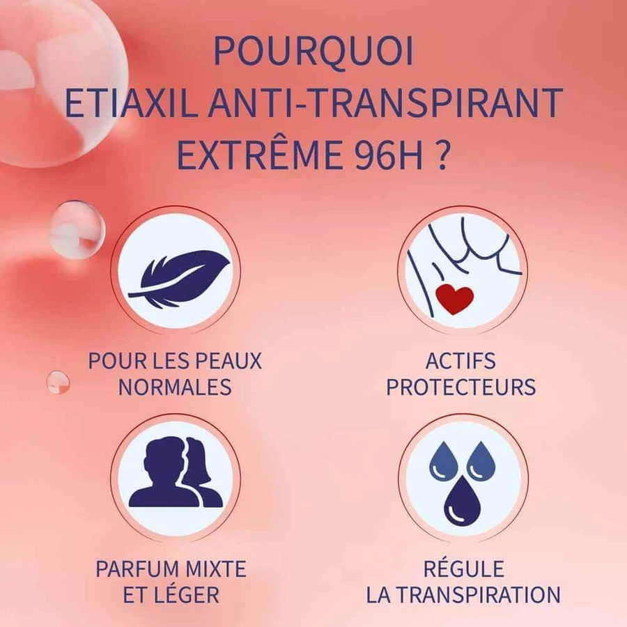 Дезодорант-антиперспірант Etiaxil Aisselles Extrême 96h Рулон 2х50мл: ціни та характеристики