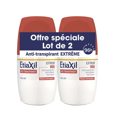Дезодорант-антиперспірант Etiaxil Aisselles Extrême 96h Рулон 2х50мл: ціни та характеристики