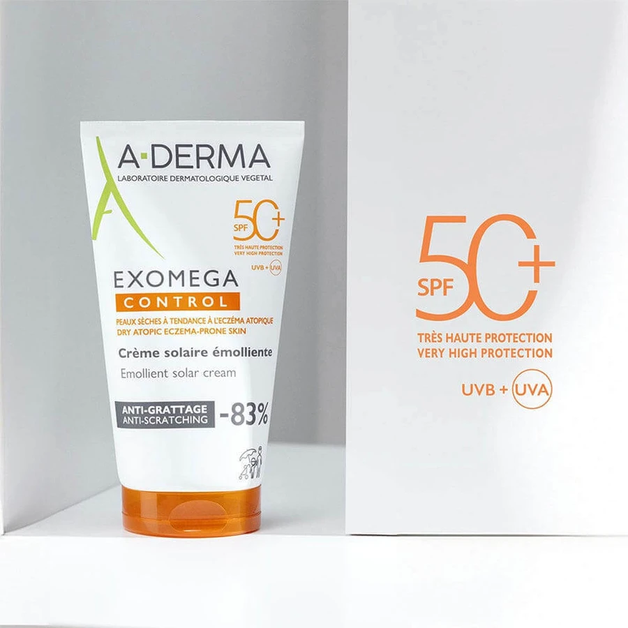 A-Derma Exomega Control Crème émolliente émolliente anti-grattage SPF50+ 150ml: ціни та характеристики