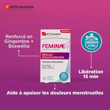 Forté Pharma Feminae Règles Douloureuses 30 comprimés: цены и характеристики