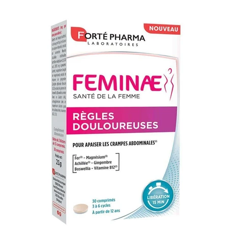 Forté Pharma Feminae Règles Douloureuses 30 comprimés: цены и характеристики