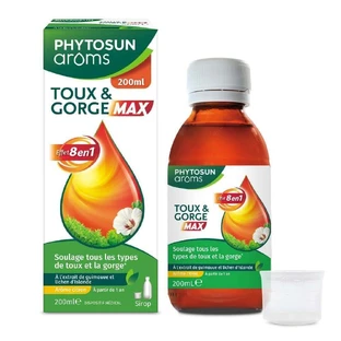 Phytosun Aroms Sirop Toux & Gorge Max Effet 8 en 1 200ml