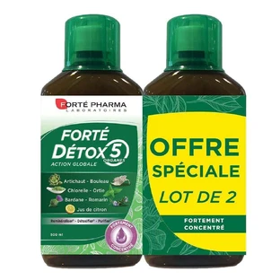 Forté Pharma Forté Détox Натуральное депуративное средство для 5 органов 2х500 мл
