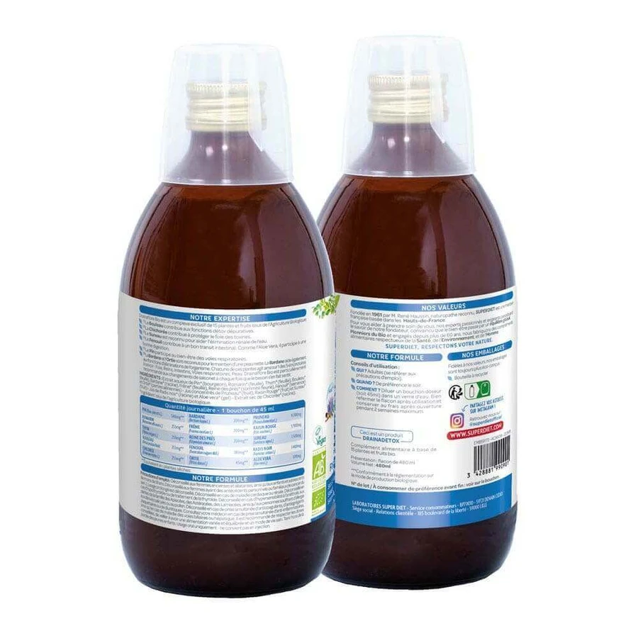 Superdiet Drainaflore Bio Détox - Детоксикаційні засоби 480мл: ціни та характеристики