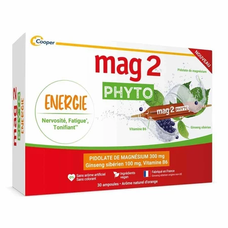 Mag 2 Phyto Energie тонизирующее средство при нервозности и усталости, 30 ампул: цены и характеристики