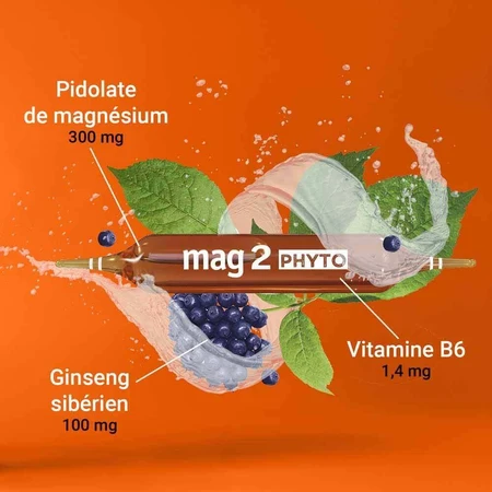 Mag 2 Phyto Energie тонизирующее средство при нервозности и усталости, 30 ампул: цены и характеристики