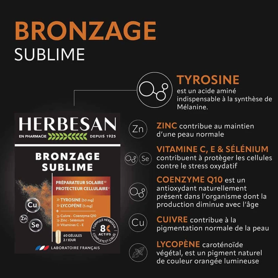 Herbesan Bronzage Sublime 60 Gélules: цены и характеристики