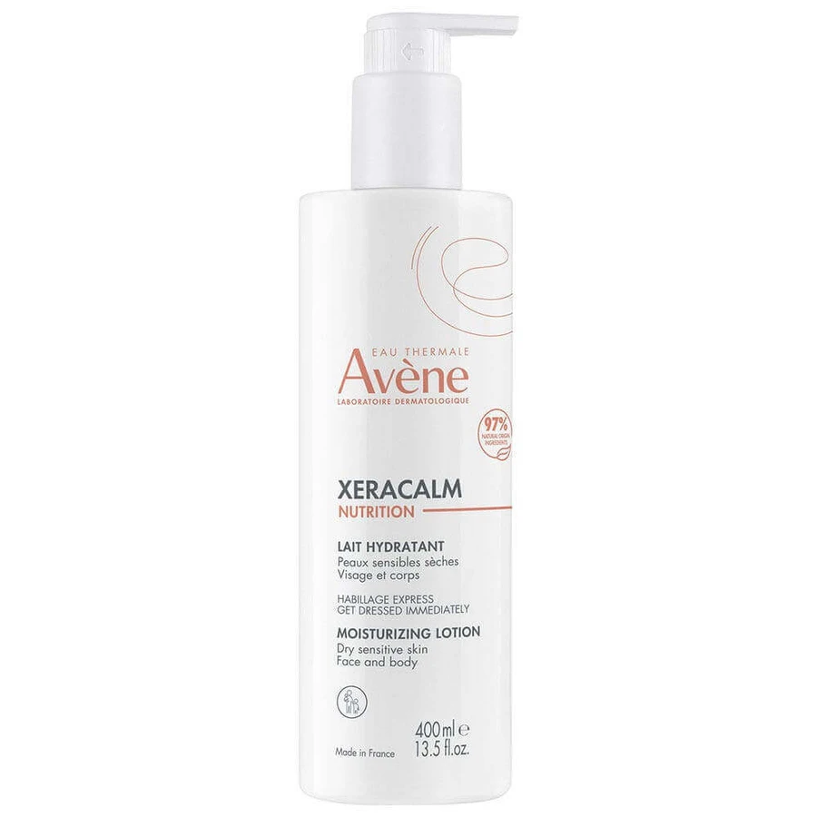 Avène Xeracalm Nutrition Живильний флюїд-молочко для обличчя та тіла для чутливої та сухої шкіри 400мл: ціни та характеристики