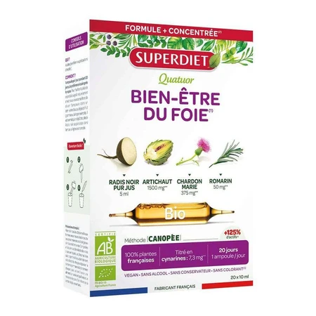 Superdiet Quatuor Liver Wellness 20 флаконів по 15 мл: ціни та характеристики