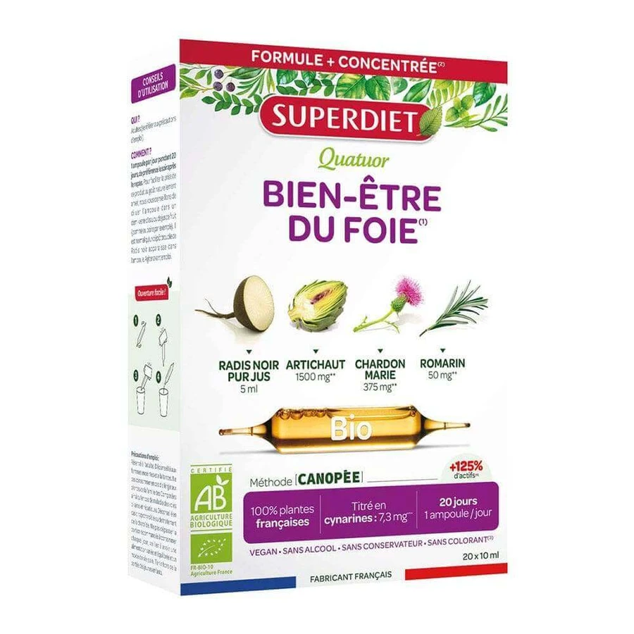 Superdiet Quatuor Liver Wellness 20 флаконів по 15 мл: ціни та характеристики