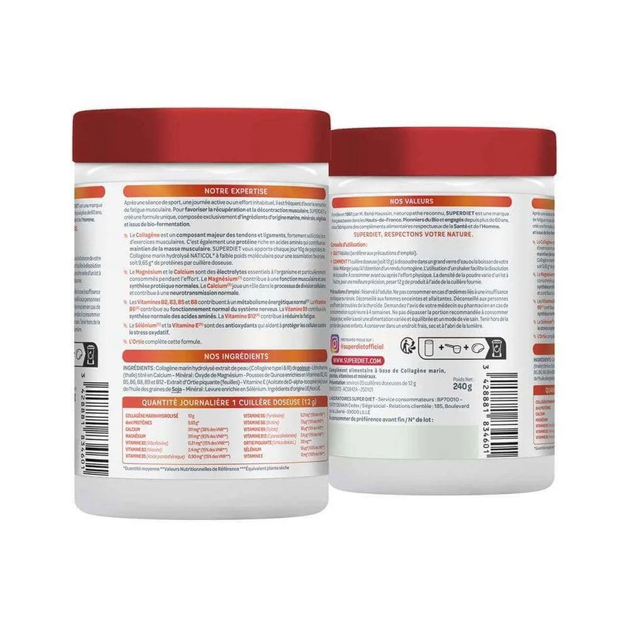 Superdiet Collagène Marin 10g Récupération Musculaire 210g: цены и характеристики