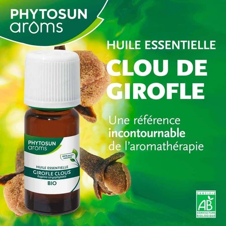 Ефірна олія гвоздики Phytosun Aroms Organic 10 мл: ціни та характеристики