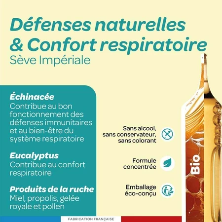 Superdiet Seve Imperiale Biologico 20 Immunité et Respiration 20 Ampoules: цены и характеристики