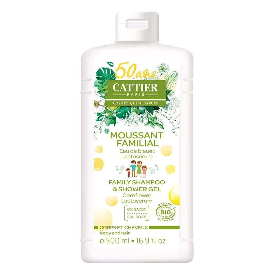 Cattier Гель для душу Moussant Familial Corps Et Cheveux Bio 500мл: ціни та характеристики