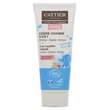 Cattier Bebè Creme Pour Le Change Protectrice Hypoallergenic Bio Tous Types de Peaux Visage et Corps 75ml