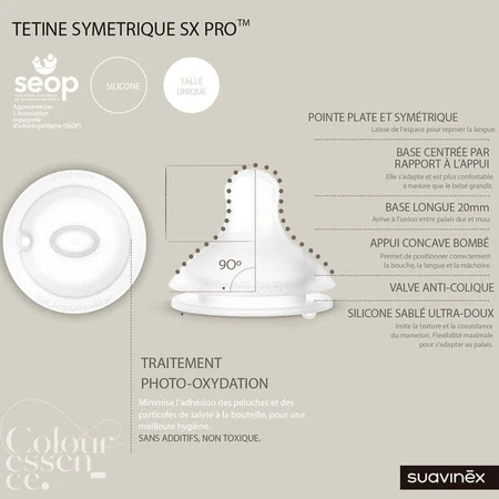 Suavinex Couleur Essence Силіконова пляшечка для немовлят 250мл: ціни та характеристики