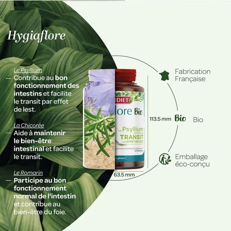 Супердієта Hygiaflore Psyllium Bio 100 гелів: ціни та характеристики