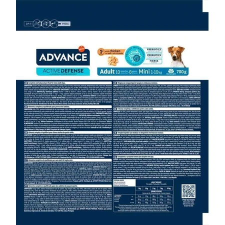 Advance (Эдванс) Dog Adult Mini Chicken&Rice - Сухой корм с мясом курицы для взрослых собак малых пород, 700 г: цены и характеристики