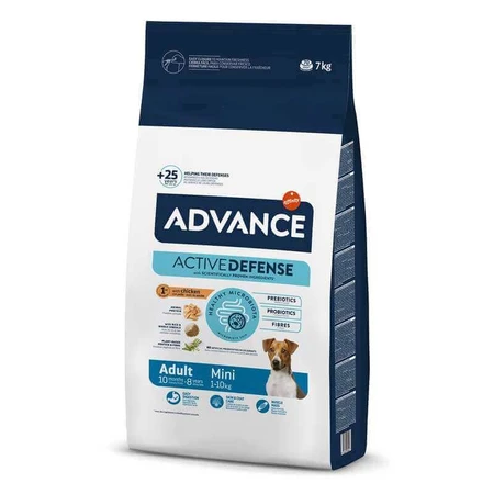 Advance (Едванс) Dog Adult Mini Chicken&Rice - Сухий корм з м'ясом курки для дорослих собак малих порід, 7 кг: ціни та характеристики