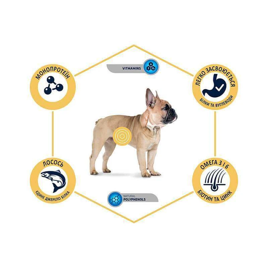 Advance (Едванс) Dog Sensitive Mini Salmon - Сухий корм з лососем для дорослих собак маленьких порід з чутливим травленням, 1.5 кг: ціни та характеристики