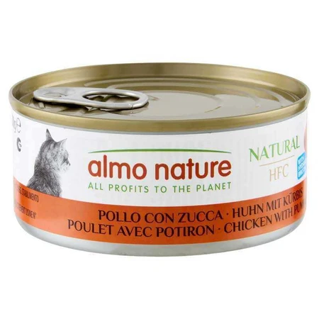 Almo Nature (Альмо Натюр) HFC Natural Adult Cat Chicken&Pumpkin - Консервированный корм с курицей и тыквой для взрослых кошек (кусочки в желе), 150 г: цены и характеристики