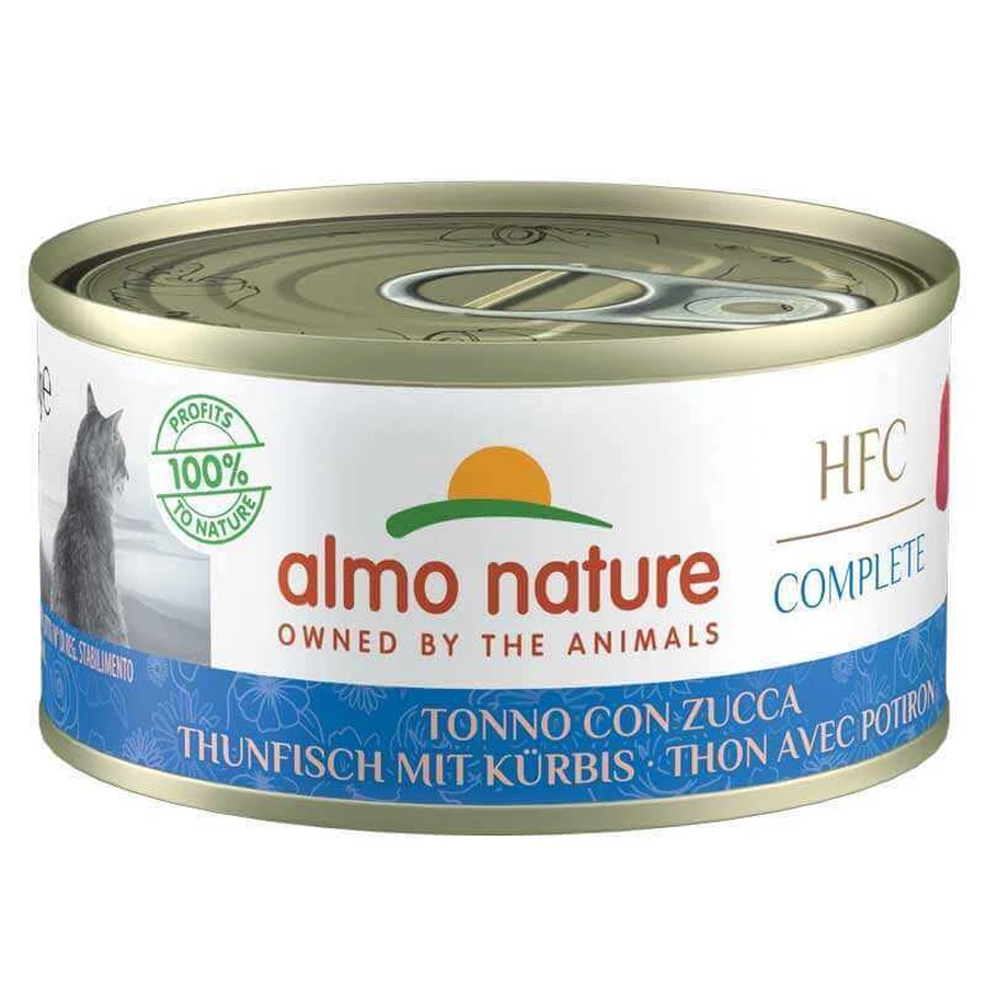 Almo Nature HFC Cat Complete Tuna with Pumpkin - Консервированный корм с тунцом и тыквой для взрослых кошек (рубленое мясо), 70 г: цены и характеристики