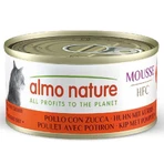 Almo Nature HFC Cat Mousse Chicken with Pumpkin - Консервований корм з куркою та гарбузом для дорослих котів (мус), 70 г: ціни та характеристики