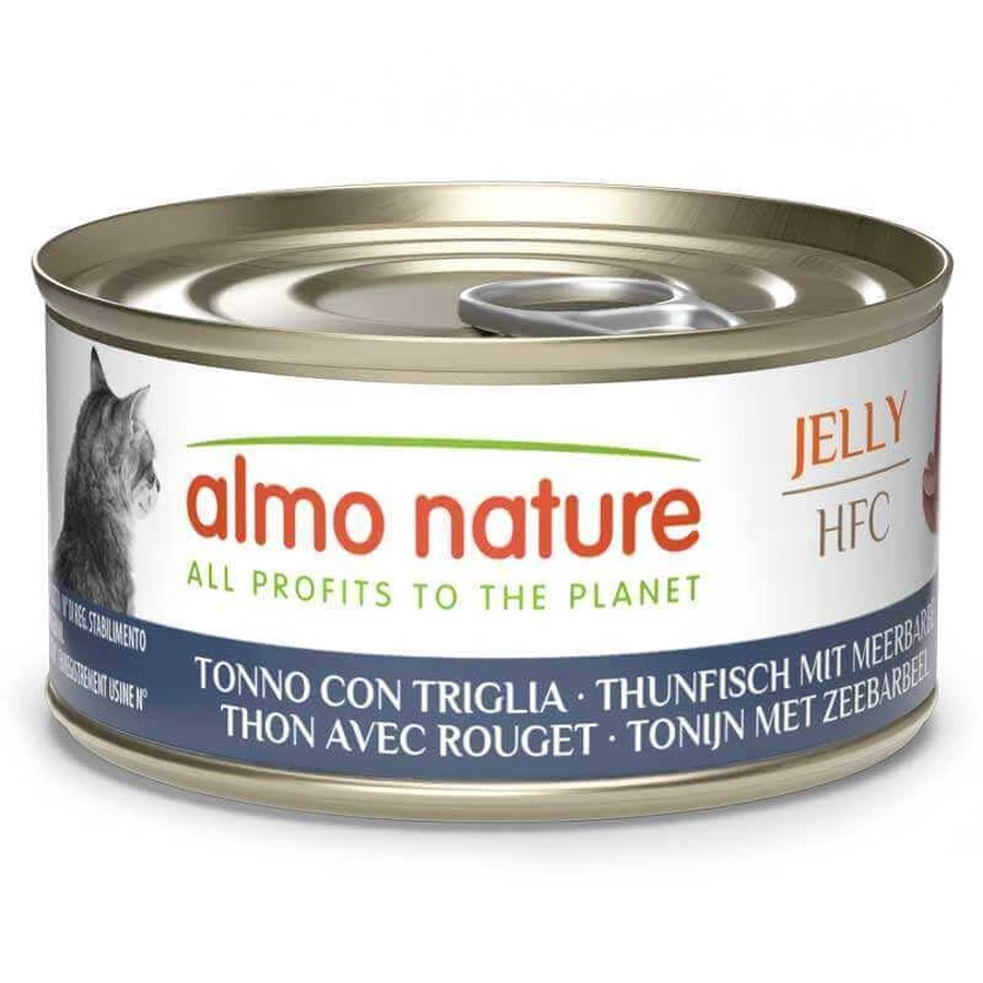 Almo Nature HFC Jelly Adult Cat Tuna&Goatfish - Консервований корм з тунцем та барабулею для дорослих котів (шматочки в желе), 70 г: ціни та характеристики